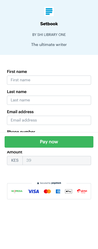 PayPal Page Here